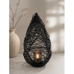 Diga Colmore Windlicht Iron mat zwart 